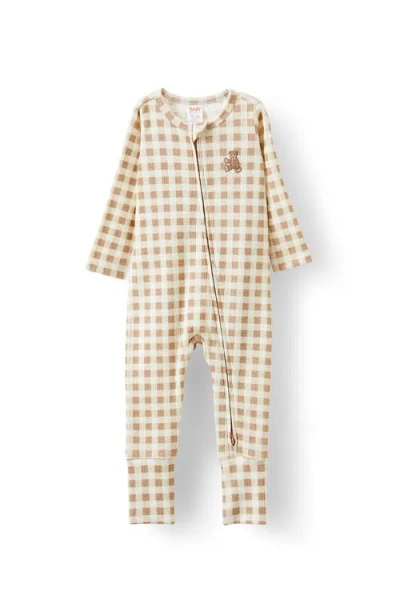 Cotton On Kids Organic Pointelle Zip All In One Romper In Multi