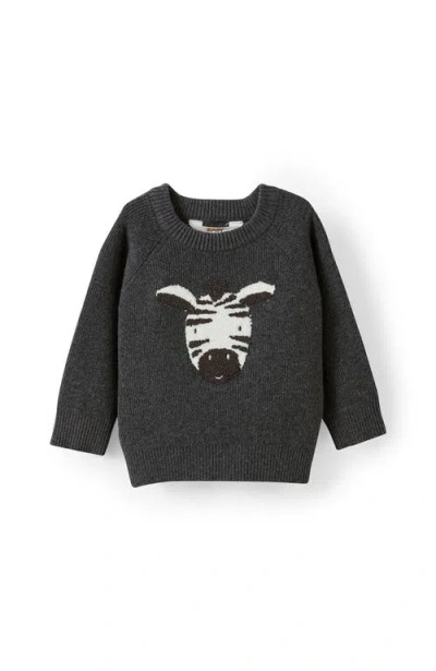 Cotton On Kids Organic Raglan Knit Sweater In Black