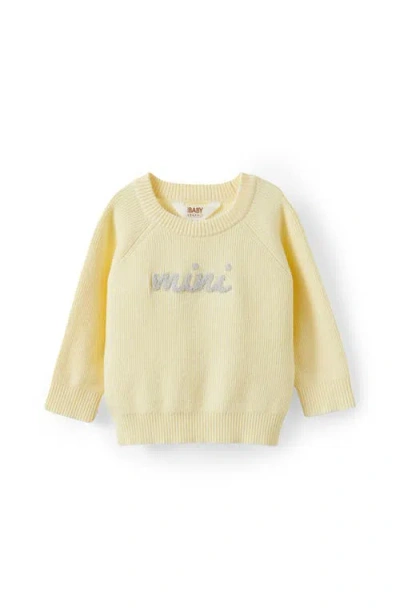 Cotton On Kids Organic Raglan Knit Sweater In Yellow