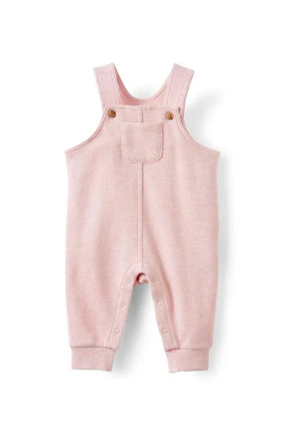 Cotton On Babies'  Kids Organic Waffle Dungaree In Zephyr Marle