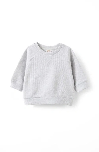 Cotton On Kids Organic Waffle Long Sleeve Top In Cloud Marle