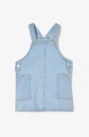 Cotton On Kids Paisley Pinafore Dress In Byron Mid Blue