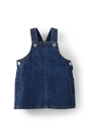 Cotton On Kids Paisley Pinafore Dress In Mid Blue Wash