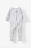 Cotton On Kids The Billie Long Sleeve Rib Romper In Cloud Marlevanilla Riley