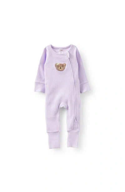 Cotton On Kids The Billie Long Sleeve Rib Romper In Pink