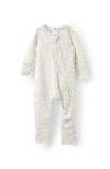 Cotton On Kids The Billie Long Sleeve Zip Romper In Gray