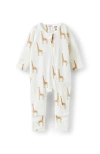 Cotton On Kids The Billie Long Sleeve Zip Romper In White