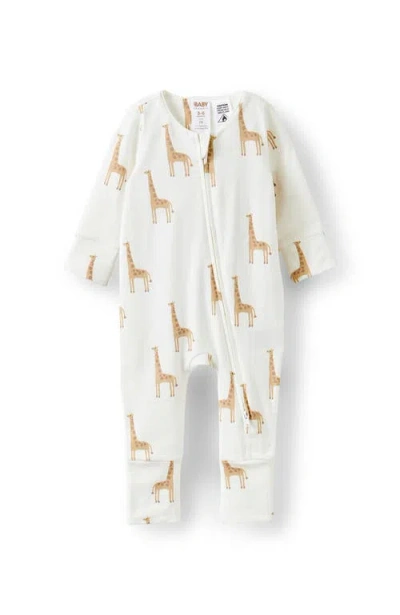 Cotton On Kids The Billie Long Sleeve Zip Romper In White