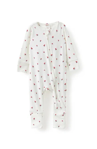 Cotton On Kids The Billie Long Sleeve Zip Romper In White