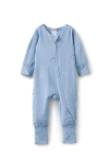 Cotton On Kids The Billie Long Sleeve Zip Romper In Blue