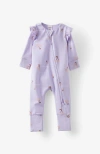 Cotton On Kids The Billie Long Sleeve Zip Romper In Vintage Lilac Mon Cherie