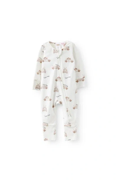 Cotton On Kids The Billie Long Sleeve Zip Romper In White
