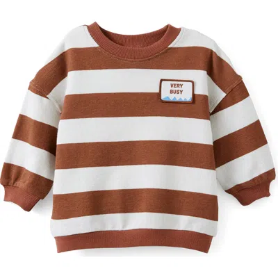 Cotton On Kids Tyla Knit Sweatshirt In Brown