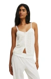 Cotton On Knit Button Through Cami In Multi