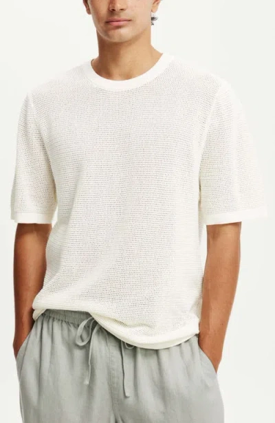 Cotton On Knit Tee In Off White