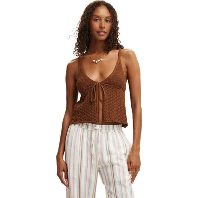 Cotton On Knit Tie Up Cami