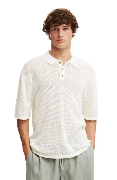 Cotton On Knitted Polo In White