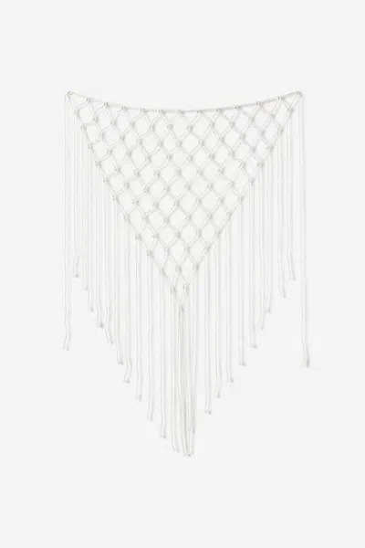 Cotton On Knot Your Everyday Scarf In Beige Knit Tassel