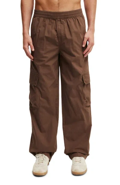 Cotton On Knox Baggy Cargo Pant In Chocolate Brown