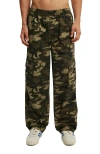 Cotton On Knox Baggy Cargo Pant In Dark Camo