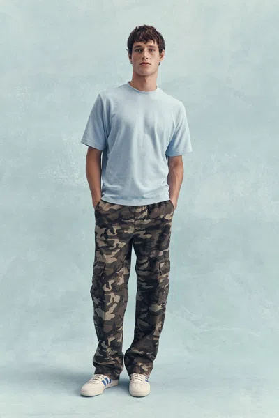 Cotton On Knox Baggy Cargo Pant In Dark Camo