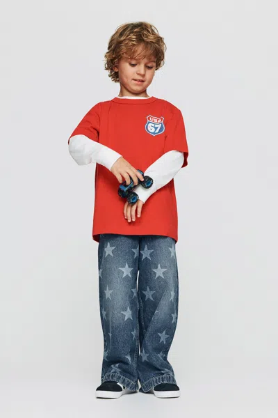 Cotton On Kids' Koby Pull On Jean In Red