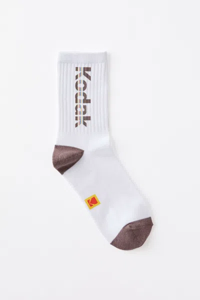 Cotton On Kodak Retro Sporty Crew Sock In White