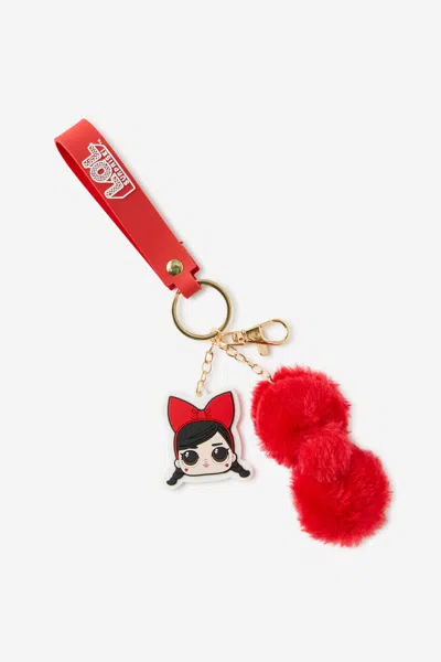 Cotton On L. O.l Surprise Kids Bag Charm In Red