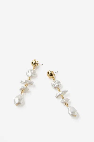 Cotton On Large Charm Earring In Gold