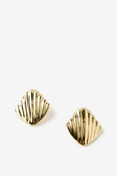 Cotton On Large Charm Earring In Gold