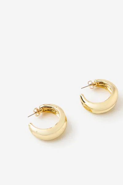 Cotton On Large Hoop Earring In Gold