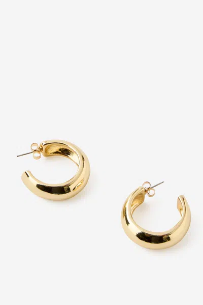 Cotton On Large Hoop Earring In Gold