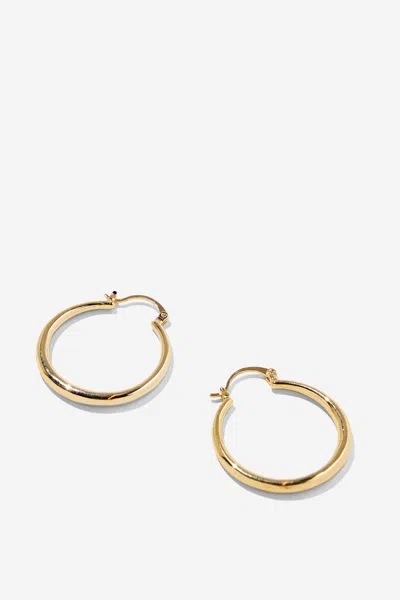 Cotton On Large Hoop Earring In Gold