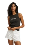 Cotton On Lcn Graphic Tank In Guns N Roses  Washed Black
