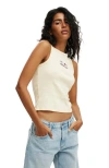 Cotton On Lcn Graphic Tank In Lcn Nybg Flowers Row  Lemon