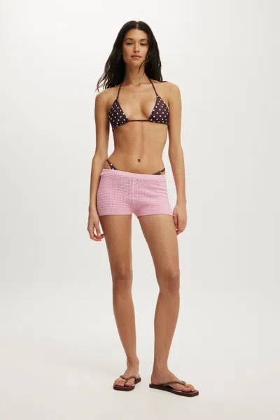 Cotton On Lenni Knit Mini Short In Brown