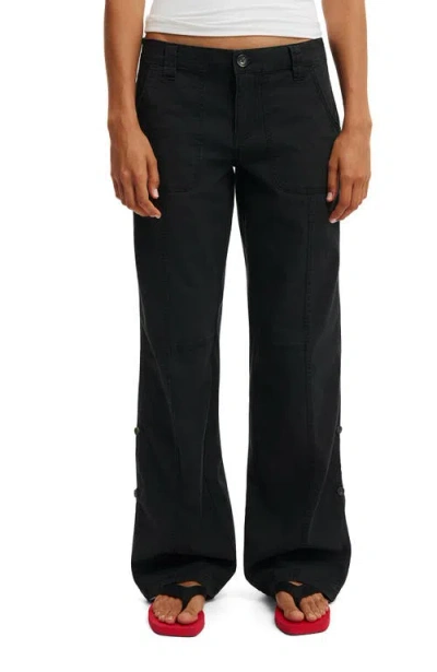 Cotton On Lexi Low Rise Utility Pant In Black