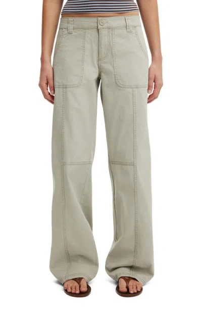 Cotton On Lexi Low Rise Utility Pant In Gray