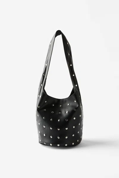 Cotton On Lia Studded Bucket Bag In Black