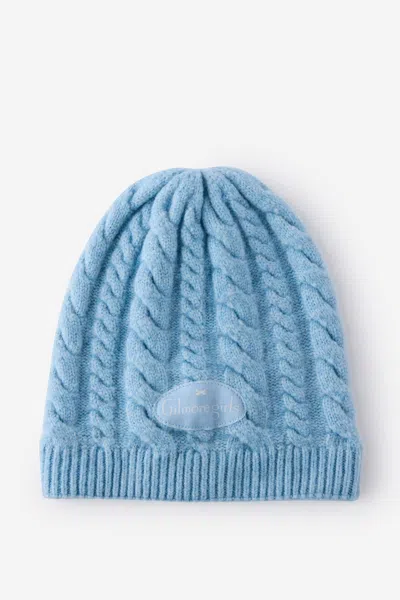 Cotton On License Cable Knit Beanie In Lcn Wb Gilmore Girls/seaside Blue