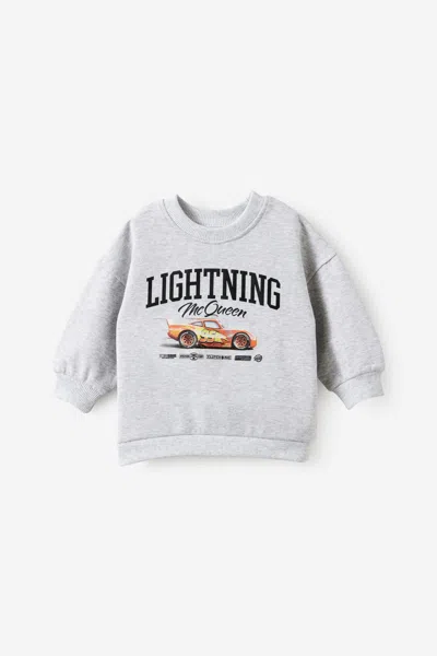 Cotton On Kids' Lightning Mcqueen Disney Pixar Sweater In White