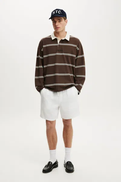 Cotton On Linen Easy Short In Brown