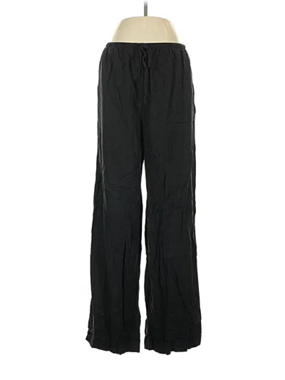 Pre-owned Cotton On Linen Pants In Black