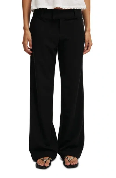 Cotton On Lola Low Rise Suiting Pant In Black