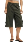 Cotton On Long Cargo Jort In Green