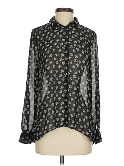 Pre-owned Cotton On Long Sleeve Blouse In Black