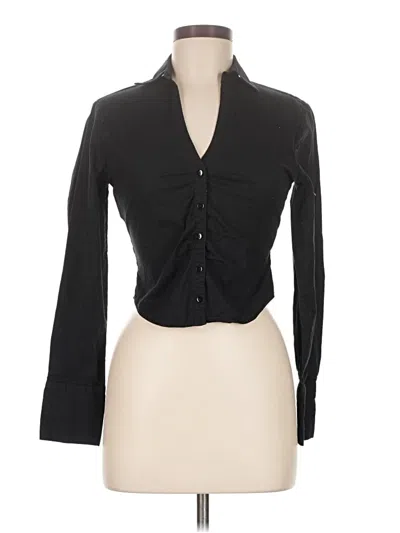 Pre-owned Cotton On Long Sleeve Blouse In Black