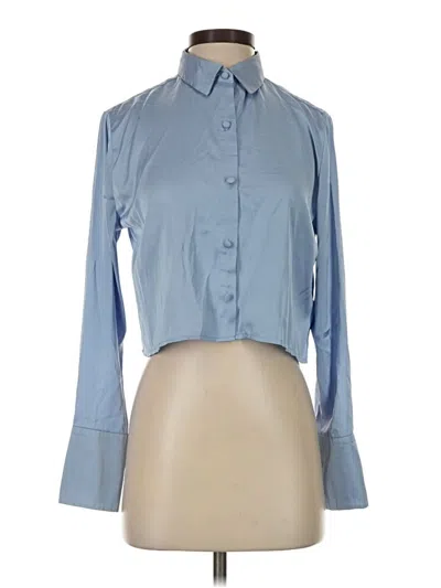 Pre-owned Cotton On Long Sleeve Blouse In Blue