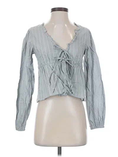 Pre-owned Cotton On Long Sleeve Blouse In Gray