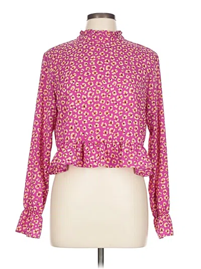 Pre-owned Cotton On Long Sleeve Blouse In Pink
